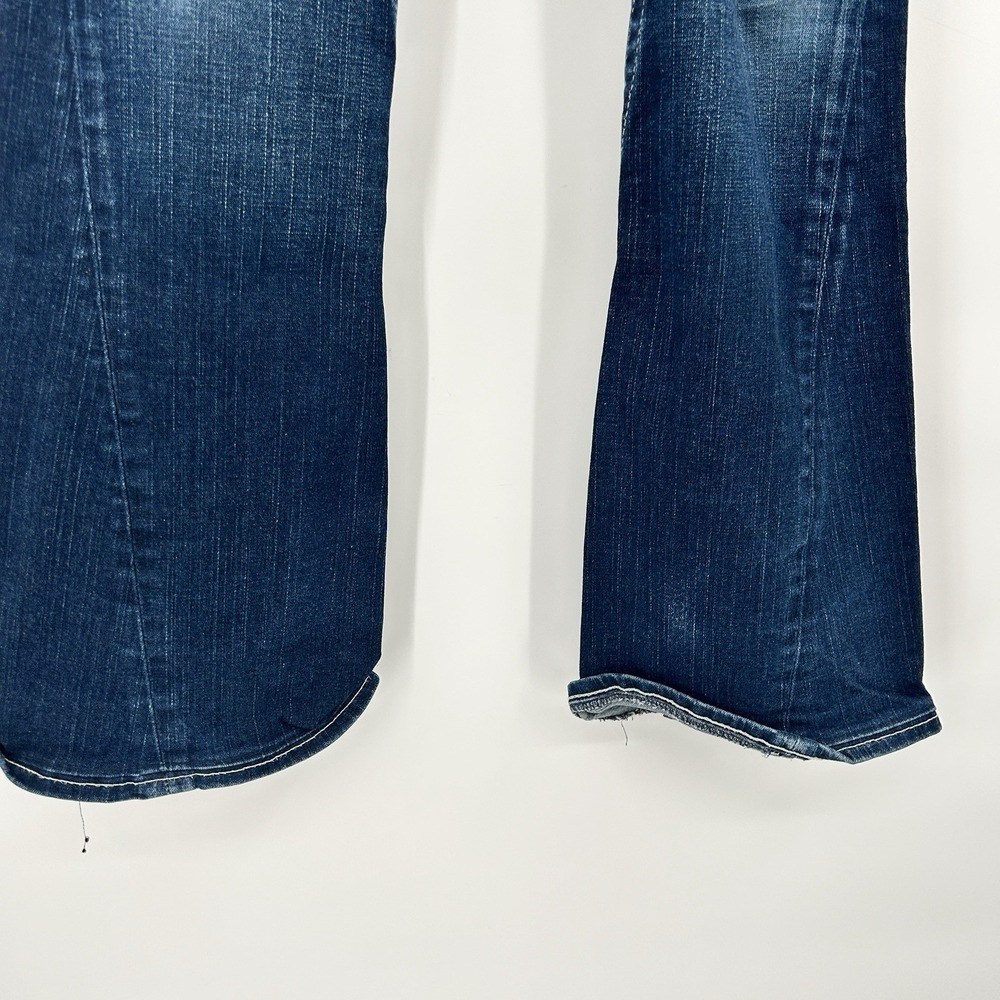 True Religion Joey Twisted Seam Flare Jeans Size 29 Y2K Low Rise Made USA - Picture 3 of 14